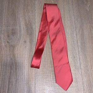 JF J. Ferrar peach pink silk blend office formal tie